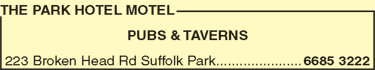 The Park Hotel Motel - Tourism Gold Coast 10