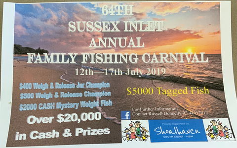 The Sussex Inlet Annual Family Fishing Carnival - Tourism Gold Coast 0