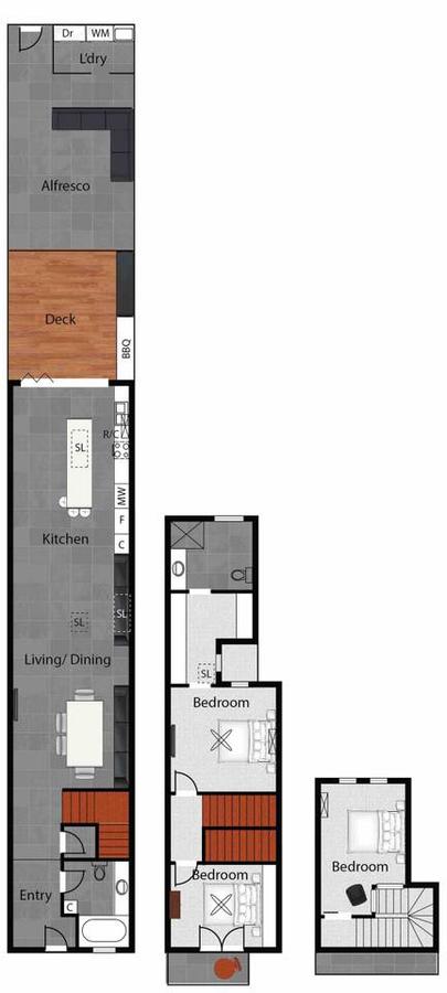 3 Storey Home Close Walk To Fox Studios SCG & City - Tourism Gold Coast 22